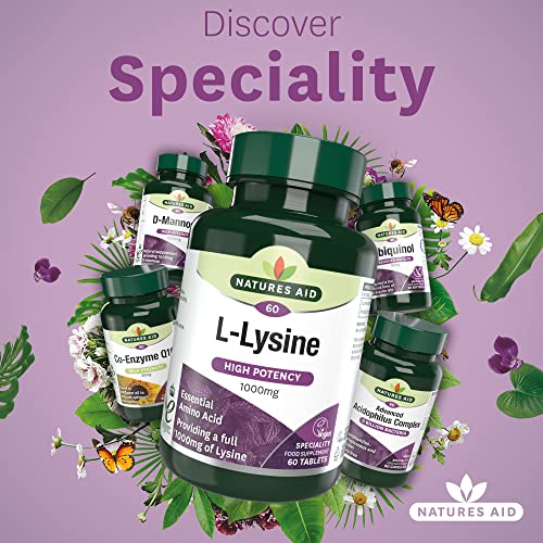 Natures Aid L-Lysine 1000 mg, 60 Tablets