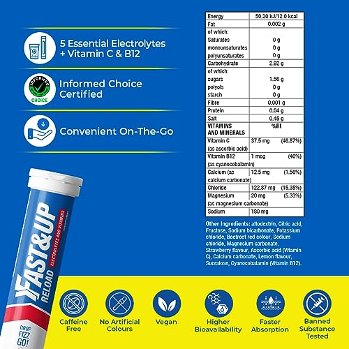 Fast & Up Strawberry - Instant Electrolytes & Hydration