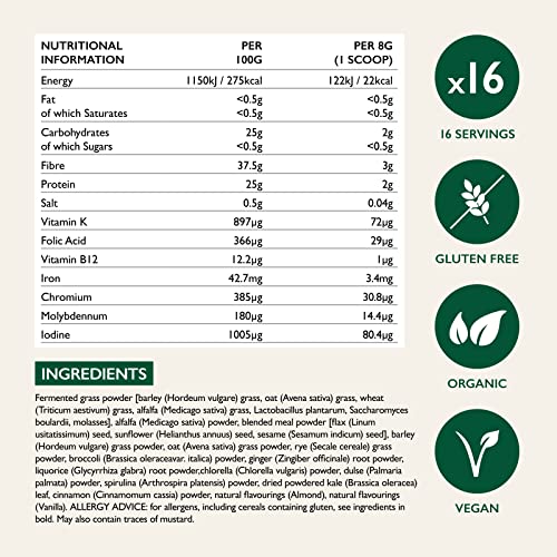 Udo's Choice Beyond Greens - Vegan Super Greens Powder with Barley