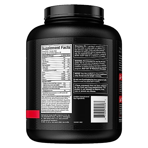 MuscleTech NitroTech Whey Protein Powder