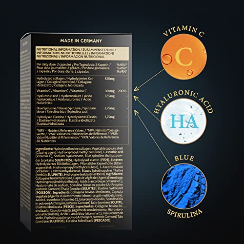 Collagen Capsules 820mg - 180 High Strength Capsules