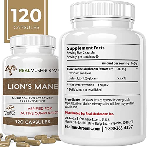 Lions Mane Mushroom Cognition Capsules