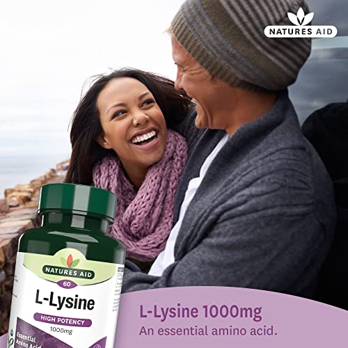Natures Aid L-Lysine 1000 mg, 60 Tablets