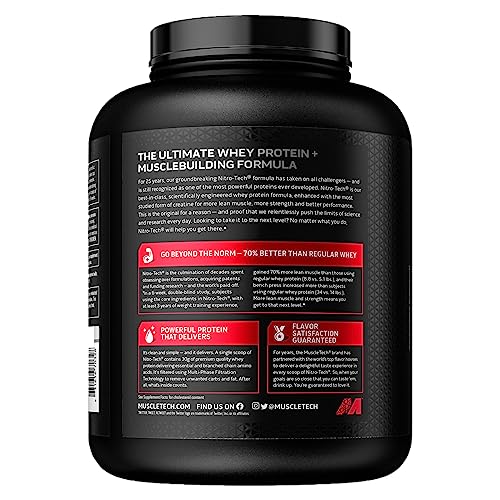 MuscleTech NitroTech Whey Protein Powder