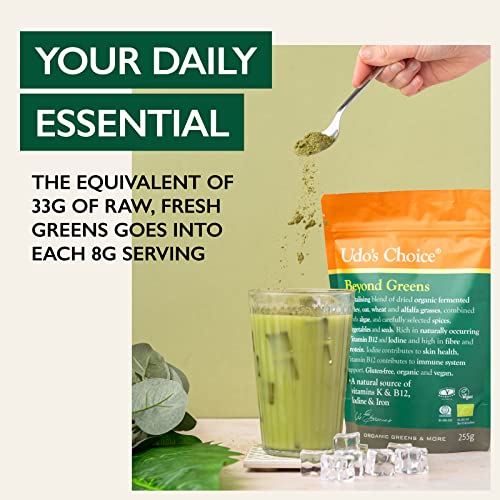 Udo's Choice Beyond Greens - Vegan Super Greens Powder with Barley