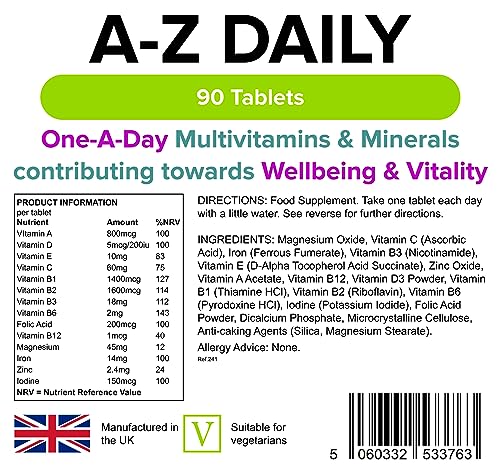 Lindens Multivitamin A-Z Daily Tablets - 90 Pack