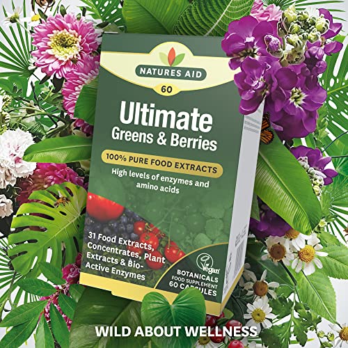Natures Aid Ultimate Greens & Berries, 60 Capsules