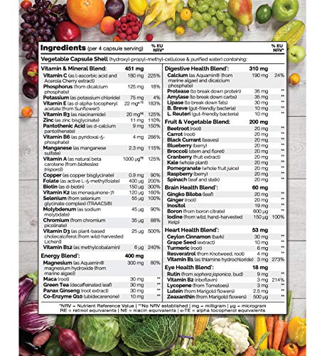 NATURELO Whole Food Multivitamin for Men