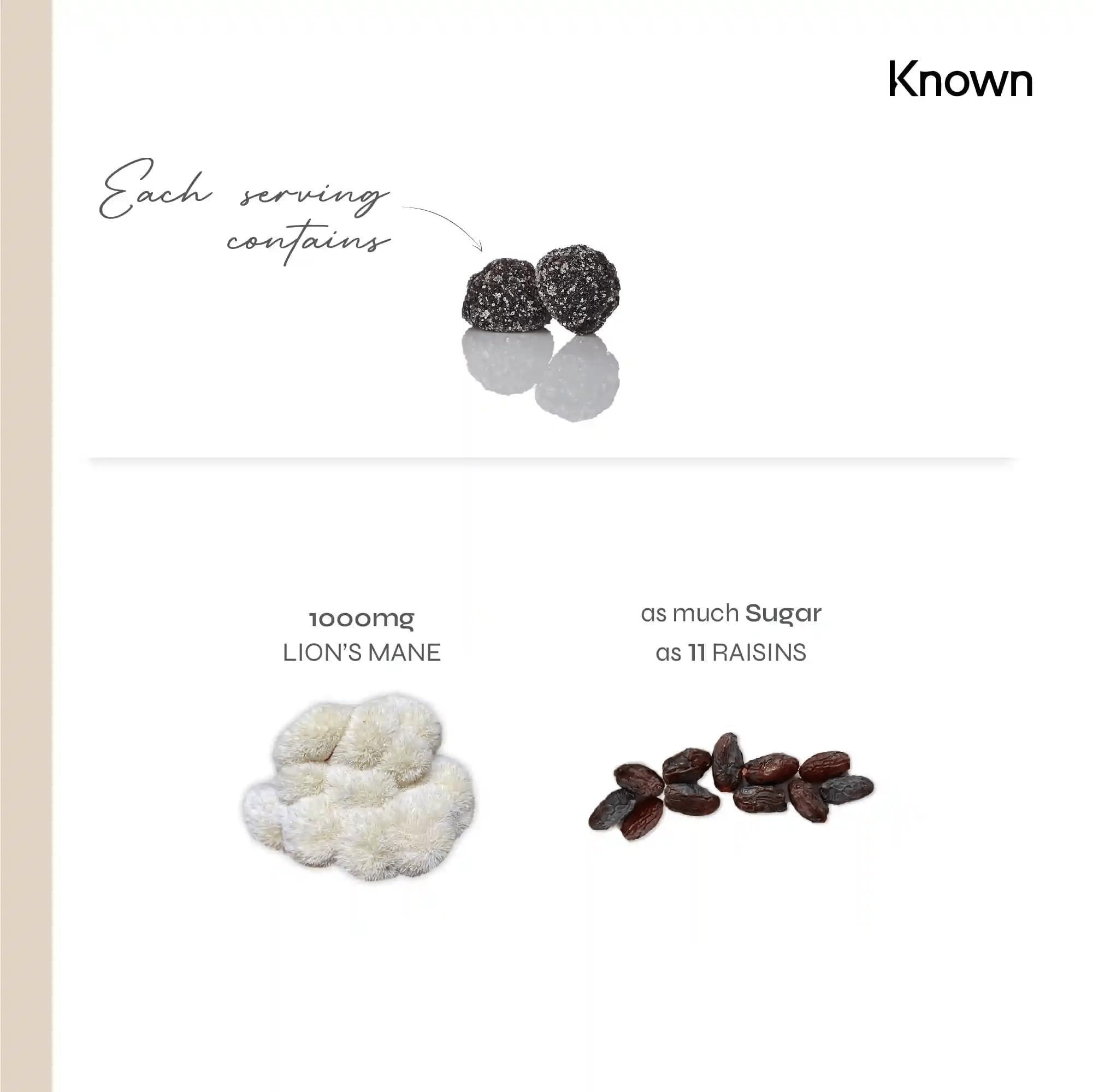 Lions Mane 1,000mg Mushroom Gummies by Known