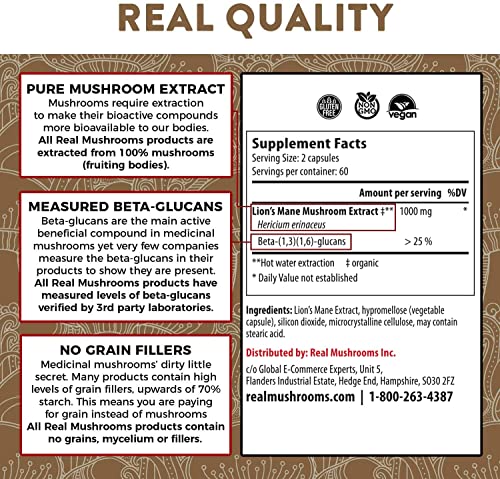 Lions Mane Mushroom Cognition Capsules