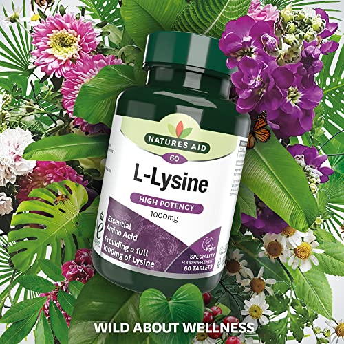 Natures Aid L-Lysine 1000 mg, 60 Tablets