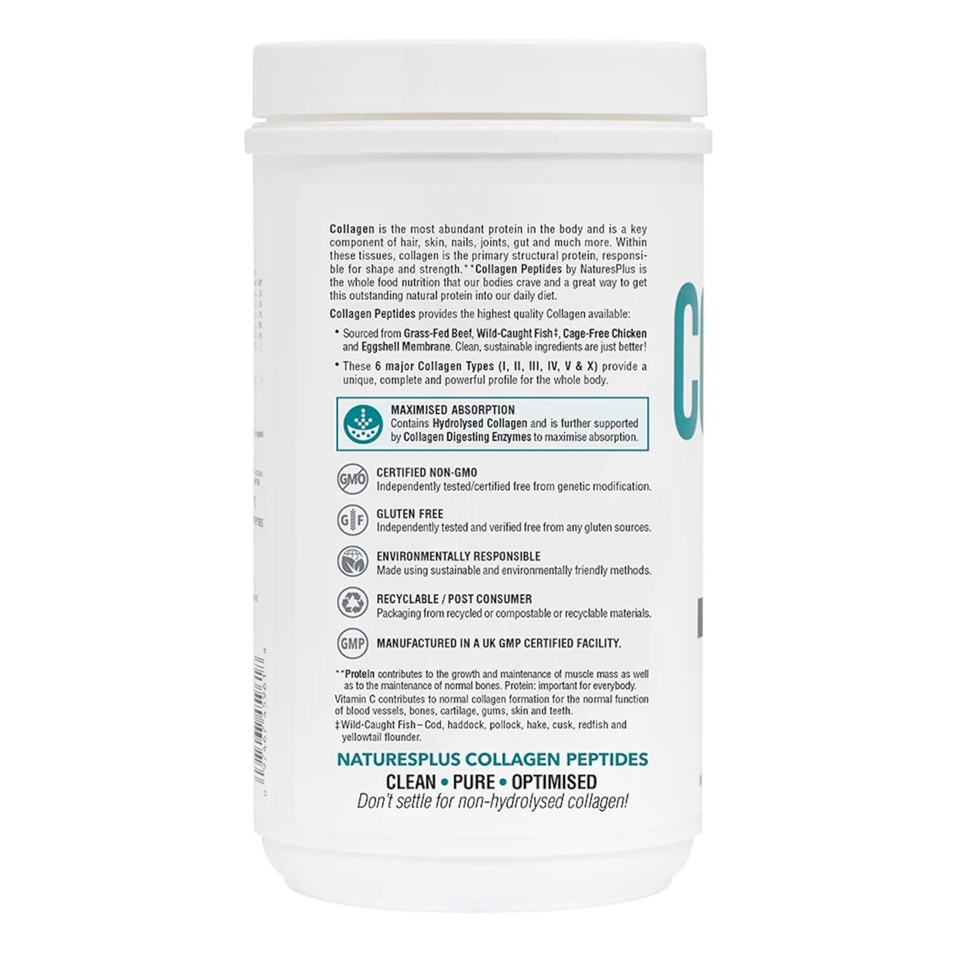 NaturesPlus Collagen Peptides Powder