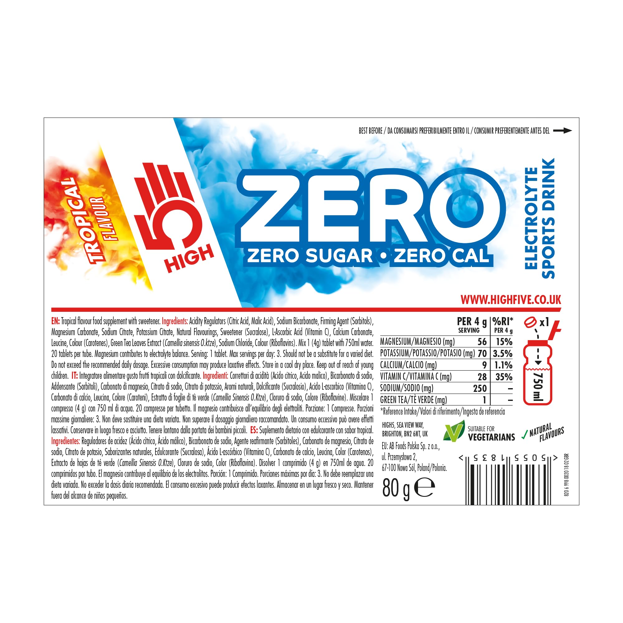HIGH5 ZERO Electrolyte  | Hydration Tablets