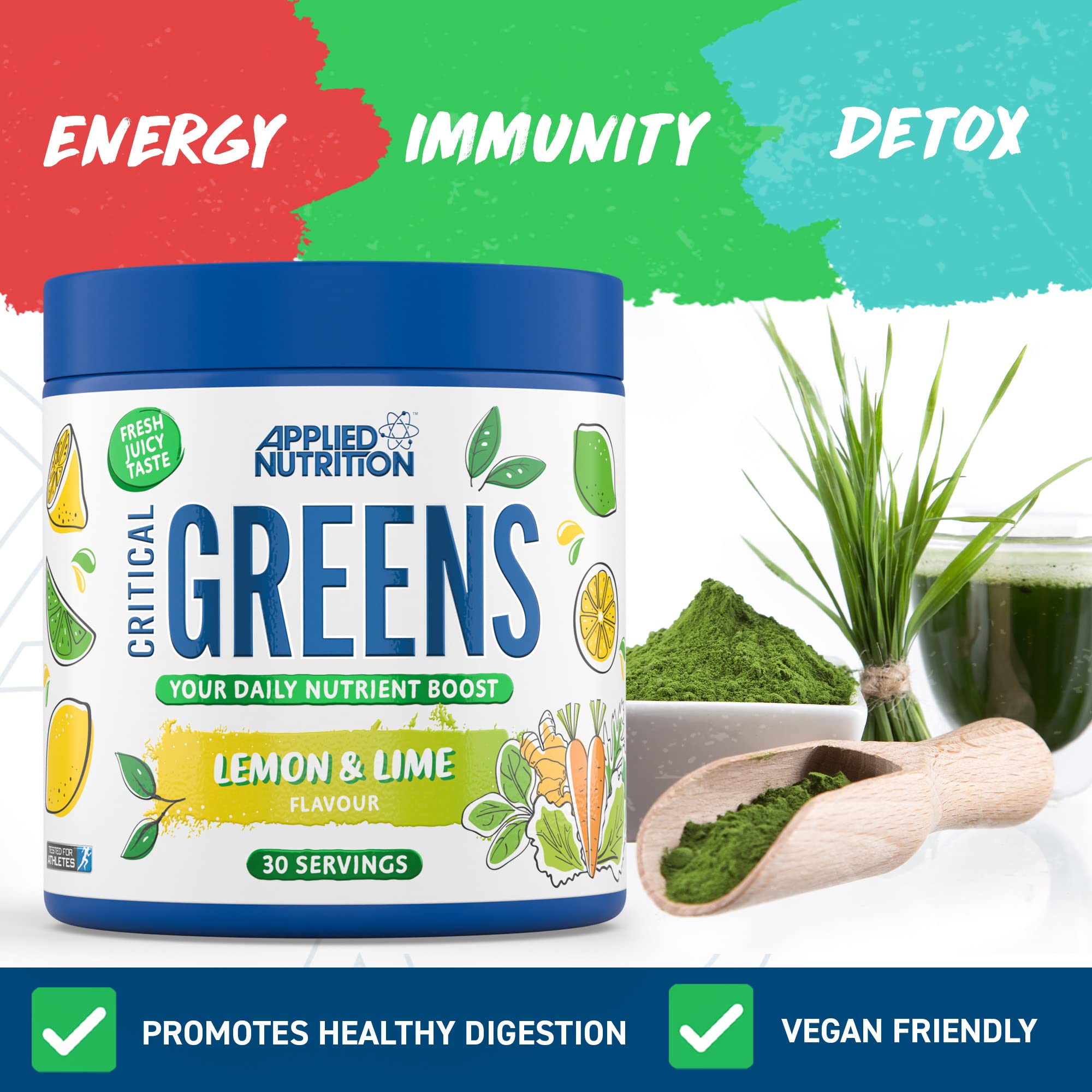 Applied Nutrition Critical Greens - Super  Powder)
