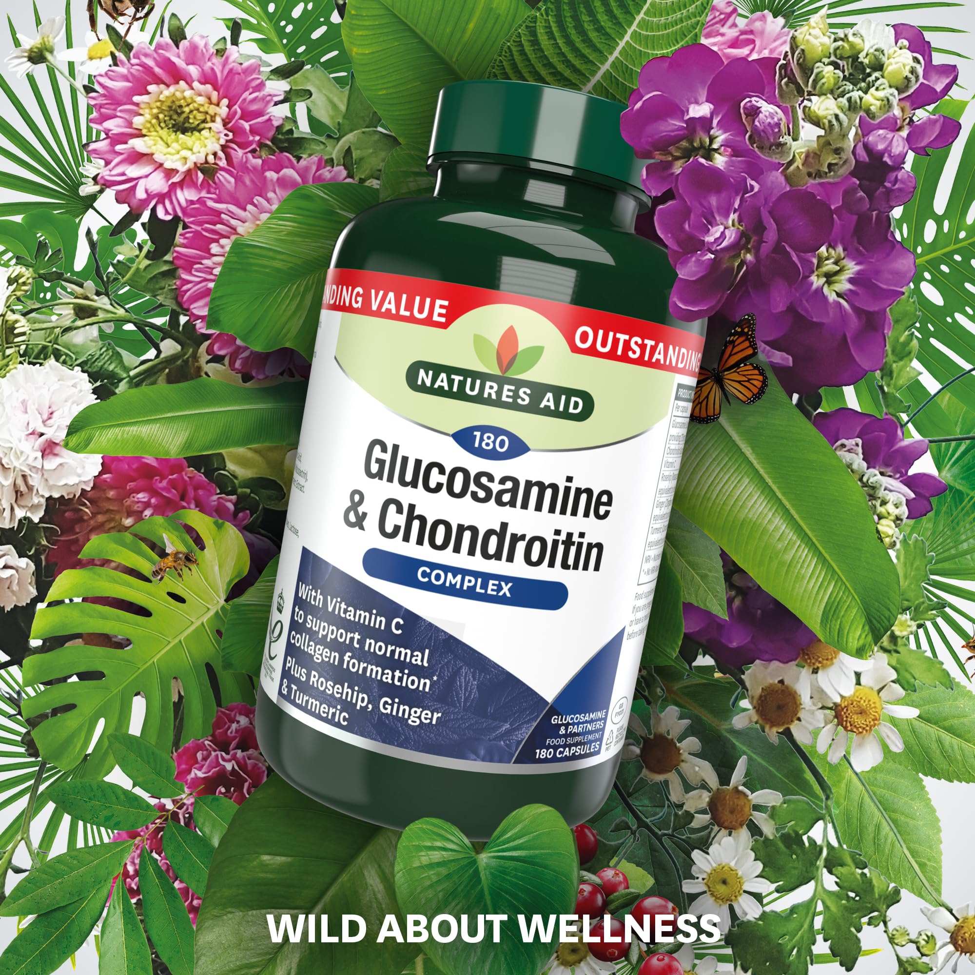 Natures Aid Glucosamine and Chondroitin Complex Capsules
